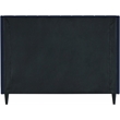 Bowery Hill Contemporary Soft Navy Velvet Upholstered King Bed