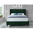 Bowery Hill Contemporary Soft Green Velvet Upholstered King Bed