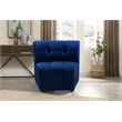 Bowery Hill Contemporary Deep Channel Tufted Soft Navy Velvet Modular Chair