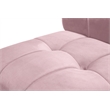 Bowery Hill Contemporary Deep Channel Tufted Soft Pink Velvet Modular Chair