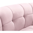 Bowery Hill Contemporary Deep Channel Tufted Soft Pink Velvet Modular Chair