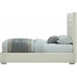 Bowery Hill Contemporary Cream Velvet Twin Bed with Gold/Chrome Legs Included