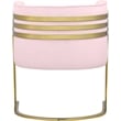 Bowery Hill Contemporary Pink Velvet Upholstered Accent Chair