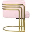 Bowery Hill Contemporary Pink Velvet Upholstered Accent Chair
