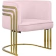 Bowery Hill Contemporary Pink Velvet Upholstered Accent Chair