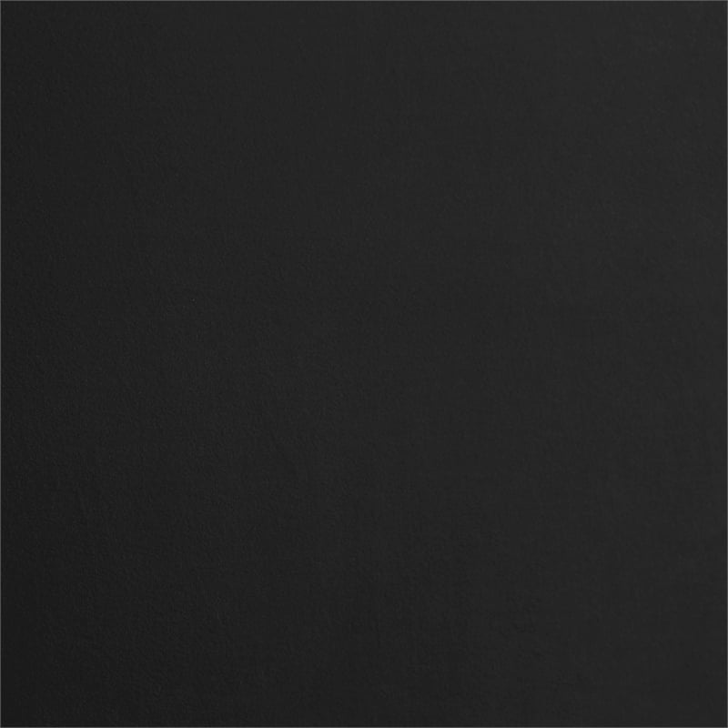 Bowery Hill Contemporary Soft Black Velvet Full Bed with Brass Nailheads