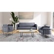 Bowery Hill Contemporary Soft Gray Velvet Upholstereded Chair