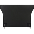 Bowery Hill Contemporary Deep Button Tufted Soft Black Velvet Queen Bed