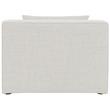 Bowery Hill Contemporary Upholstered Cream Durable Linen Modular Component