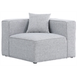 Bowery Hill Contemporary Upholstered Grey Durable Linen Modular Component