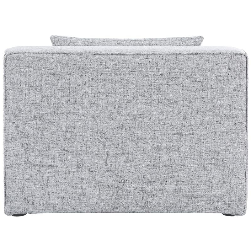 Bowery Hill Contemporary Upholstered Grey Durable Linen Modular Component