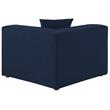 Bowery Hill Contemporary Upholstered Navy Durable Linen Modular Component