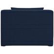 Bowery Hill Contemporary Upholstered Navy Durable Linen Modular Component