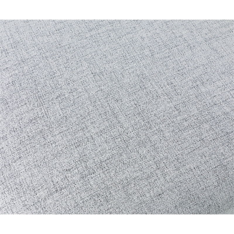 Bowery Hill Contemporary Upholstered Grey Durable Linen Textured Armless