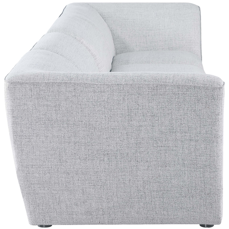 Bowery Hill Contemporary Upholstered Grey Durable Linen Textured Modular Sofa