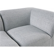 Bowery Hill Contemporary Upholstered Grey Durable Linen Textured Modular Sofa
