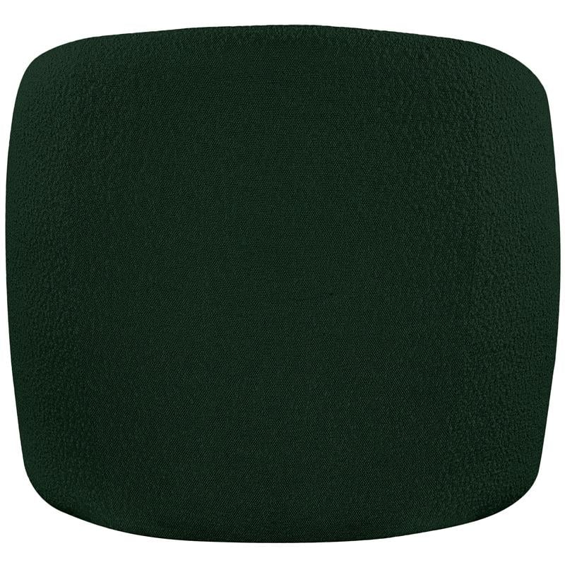 Bowery Hill Contemporary Rich Green Boucle Fabric Accent Chair