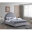 Bowery Hill Modern / Contemporary Rich Grey Durable Fabric King Bed