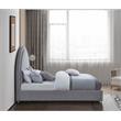 Bowery Hill Modern / Contemporary Rich Grey Durable Fabric King Bed