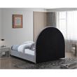 Bowery Hill Modern / Contemporary Rich Grey Durable Fabric King Bed
