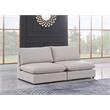 Bowery Hill Contemporary Upholstered Beige Durable Linen Textured Modular Sofa