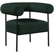 Bowery Hill Contemporary Rich Green Boucle Fabric Accent Chair