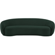 Bowery Hill Contemporary Rich Green Boucle Durable Fabric Sofa