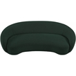 Bowery Hill Contemporary Rich Green Boucle Durable Fabric Sofa