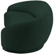 Bowery Hill Contemporary Rich Green Boucle Durable Fabric Sofa