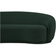 Bowery Hill Contemporary Rich Green Boucle Durable Fabric Sofa