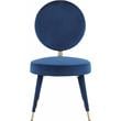 Bowery Hill Modern / Contemporary Navy Durable Velvet Dining Chair