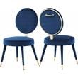 Bowery Hill Modern / Contemporary Navy Durable Velvet Dining Chair