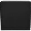 Bowery Hill Contemporary Biscuit Tufted Soft Black Velvet Armless Chair