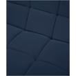 Bowery Hill Contemporary Biscuit Tufted Soft Navy Velvet Armless Chair
