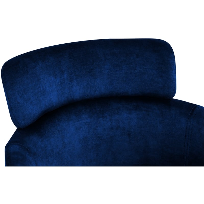 Bowery Hill Contemporary Navy Velvet Dining Chair (Set of 2)
