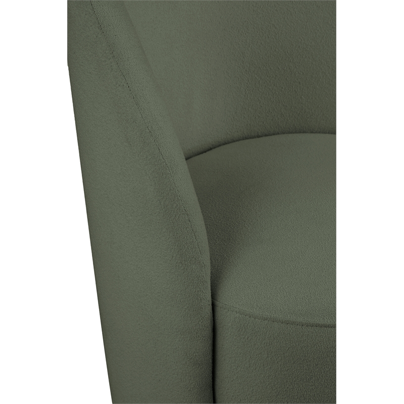 Bowery Hill Contemporary Rich Green Durable Fabric Accent Chair