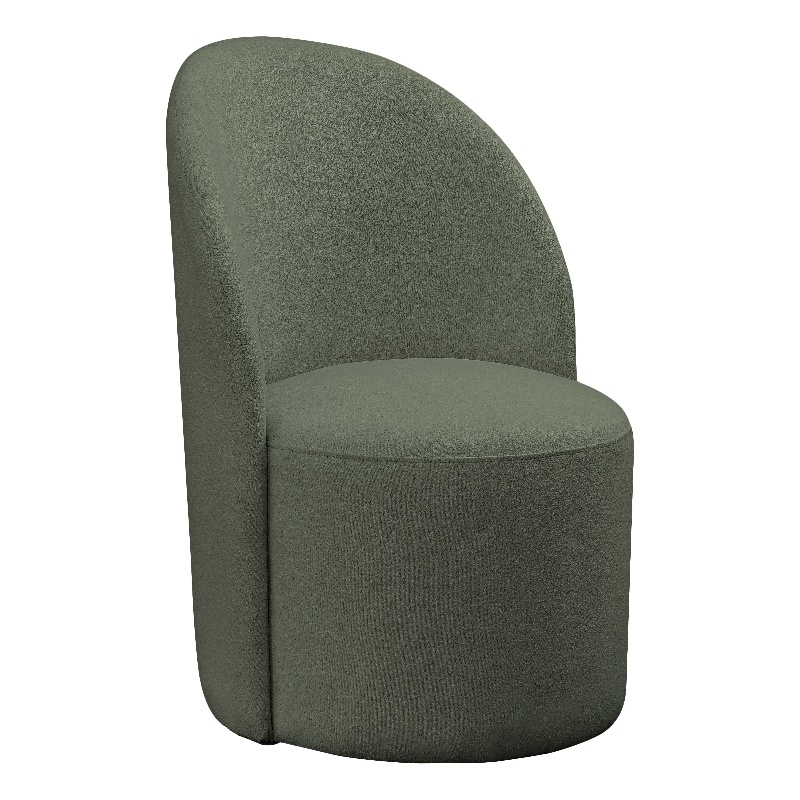 Bowery Hill Contemporary Rich Green Durable Fabric Accent Chair
