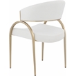 Bowery Hill Contemporary Soft Cream Polyester Fabric Dining Chair (Set of 2)
