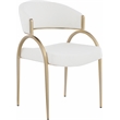 Bowery Hill Contemporary Soft Cream Polyester Fabric Dining Chair (Set of 2)