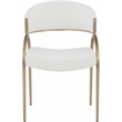 Bowery Hill Contemporary Soft Cream Polyester Fabric Dining Chair (Set of 2)