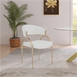 Bowery Hill Contemporary Soft Cream Polyester Fabric Dining Chair (Set of 2)
