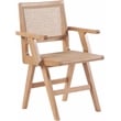 Bowery Hill Contemporary Natural Dining Arm Chair (Set of 2)