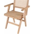 Bowery Hill Contemporary Natural Dining Arm Chair (Set of 2)