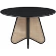 Bowery Hill Modern / Contemporary Solid Wood Black Dining Table