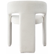 Bowery Hill Contemporary Curved Back Soft Cream Dining Chair (Set of 2)
