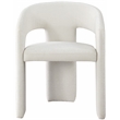 Bowery Hill Contemporary Curved Back Soft Cream Dining Chair (Set of 2)