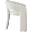 Bowery Hill Contemporary Curved Back Soft Cream Dining Chair (Set of 2)