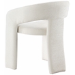 Bowery Hill Contemporary Curved Back Soft Cream Dining Chair (Set of 2)
