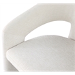 Bowery Hill Contemporary Curved Back Soft Cream Dining Chair (Set of 2)