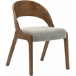 Bowery Hill Contemporary Grey Linen-Like Polyester Dining Chair (Set of 2)